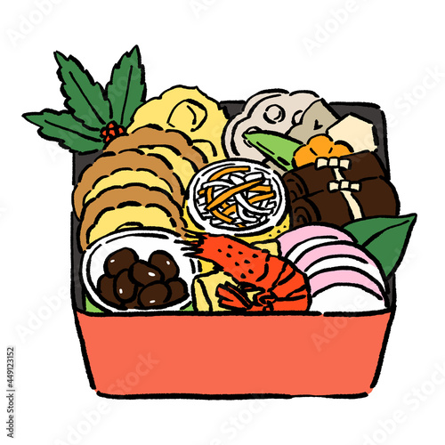 墨絵風のおせち料理のベクターイラスト Alimentation Poster Alimentati Tunaco 墨絵風のおせち料理のベクターイラスト Alimentation Poster Alimentati Tunaco