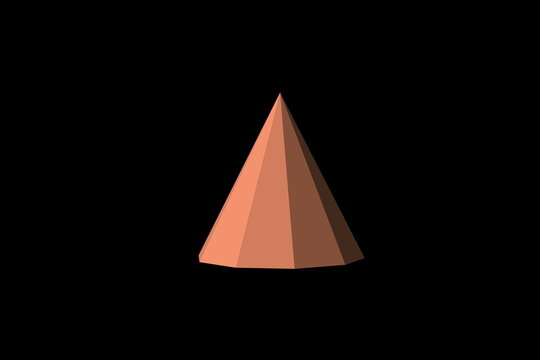 pyramid on a black background