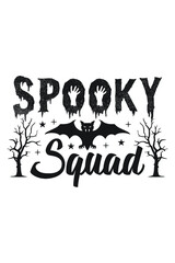 Spooky Squad Halloween T-Shirt Design