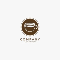 brown coffee logo icon symbol perfect for coffee shop and restaurant