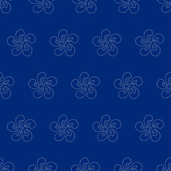 seamless pattern, japanese motif art surface design for fabric scarf tiles and decor