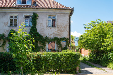 ZELENOGRADSK, Russia, view of the old buildings of the house.