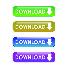 Vector Download Button 