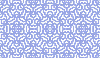 Abstract geometric pattern. A seamless vector background. White and blue ornament. Graphic modern pattern. Simple lattice graphic design