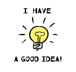 Lettering poster with calligraphy text. Abstract poster design. Vector illustration.