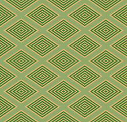 Japanese Diamond Maze Tile Vector Seamless Pattern