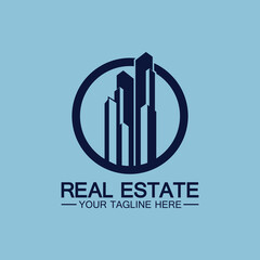 Real Estate Business Logo vector illustration design