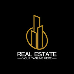 Real Estate Business Logo vector illustration design