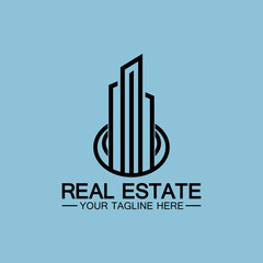 Real Estate Business Logo vector illustration design