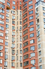 Apartment house. Multi-storey building. Skyscraper. Office center.