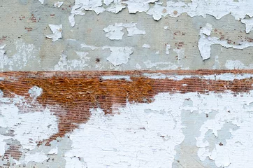 Old peeling paint. Painted wood surface. Rust texture. Loft style. © Ярослав Марценюк