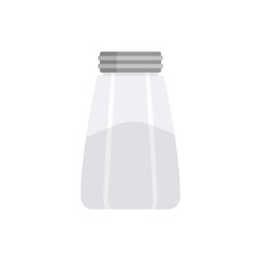 Salt pot icon flat isolated vector