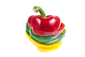 Sliced sweet pepper