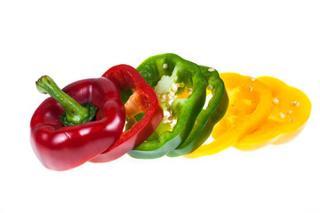 Sliced sweet pepper