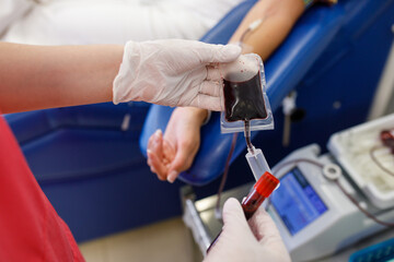 blood sampling in the laboratory, donation, dressing,
