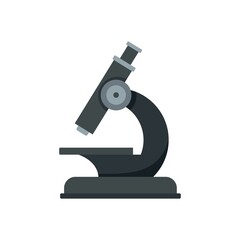 Diabetes microscope icon flat isolated vector