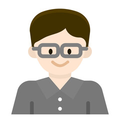 man flat icon