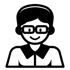 man glyph icon