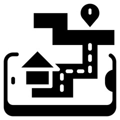 mobile glyph icon