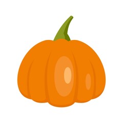 Field pumpkin icon flat isolated vector