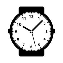 Time and clock icon. Time management and deadline alarm icon.