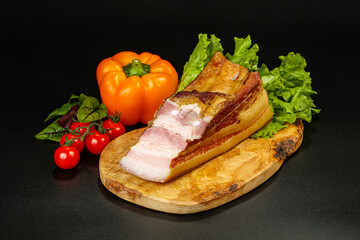 Delicous smoked pork for snack