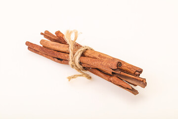 Aroma Cinnamon stick heap isolated