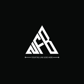 NFB letter logo creative design. NFB unique design