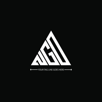 NGD letter logo creative design. NGD unique design
