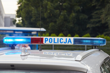 Kogut policyjny-policja na drodze