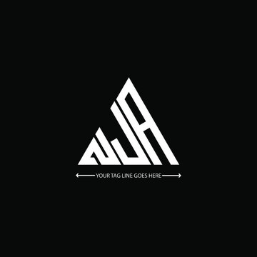 NJA letter logo creative design. NJA unique design