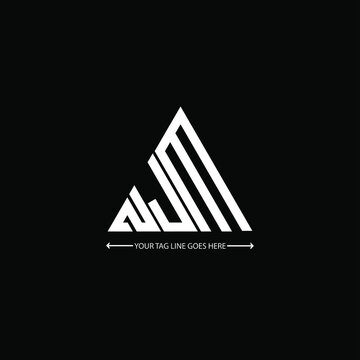 NJM letter logo creative design. NJM unique design
