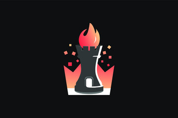Torch Castle Chess Logo