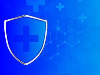 Obraz premium 2D illustration medical structure background