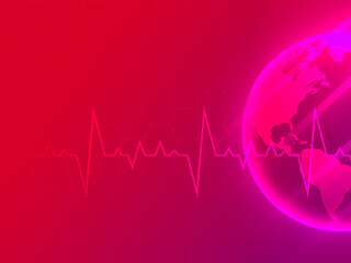 2D illustration medical structure background