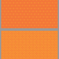 Ethnic background patterns with decorative elements. Set. Orange color, wallpaper. Seamless pattern, texture. Vector illustration for design.
