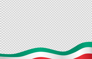 Waving flag of Italy isolated  on png or transparent  background,Symbol of Italy,template for banner,card,advertising ,promote, vector illustration top gold medal sport winner country
