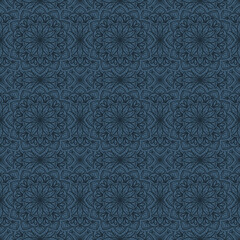 Hand drawn Mandala Seamless Pattern
