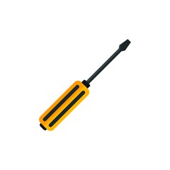 Electric screwdriver icon flat isolated vector - obrazy, fototapety, plakaty