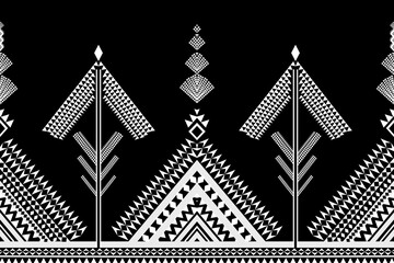 Ethnic geometric ikat pattern