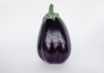 Eggplant vegetable isolated on white background cutout