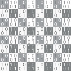 Chessboard and numbers pattern background. Seamless pattern. Abstract background. Vector pattern background.