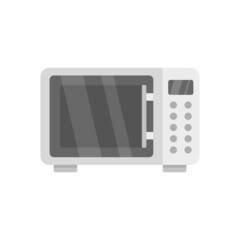 Microwave radiation icon flat isolated vector