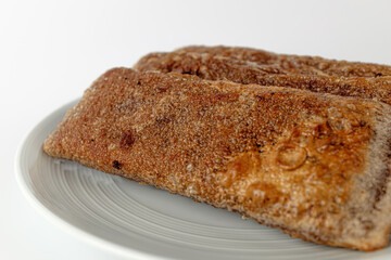 Buckwheat pancake on a white background