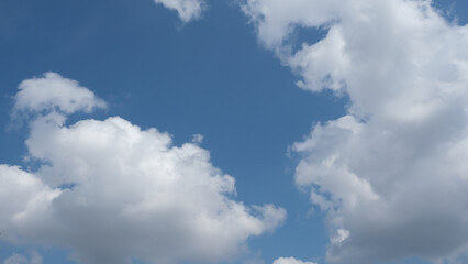 cloudy sky background, front view