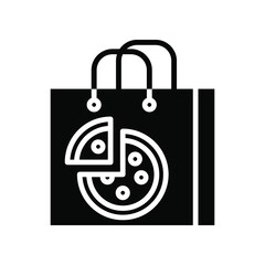 Food delivery icon vector set. Takeaway food illustration sign collection. fast food symbol or logo.