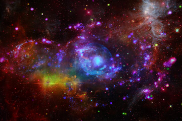 Amazing galaxy view and stars. The elements of this image furnished by NASA.