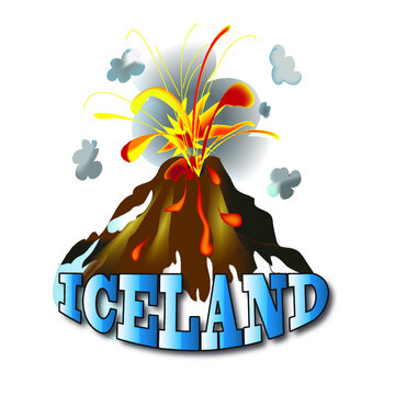 Wulkan islandia 
