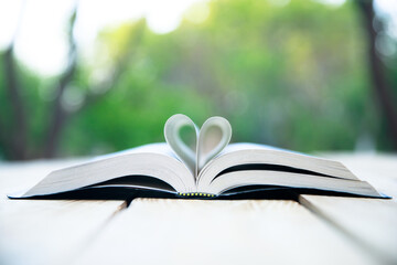 heart from the pages of the book