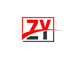 Z Y, ZY Letter Logo Design